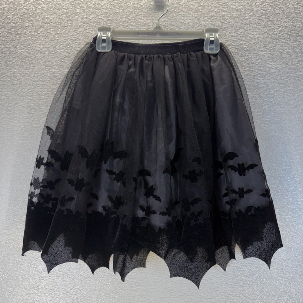 H&M Girls Black Bat Tulle Skirt‎ Halloween US 6X/7 - Picture 3 of 17